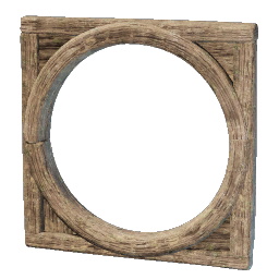 Cadre de porte rond en bois