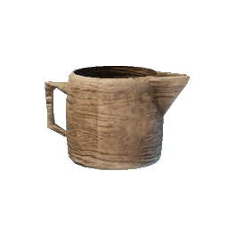 Crude Wooden Jug