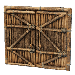 Crude Wooden Double Door