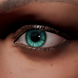 Yeux turquoises