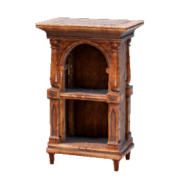Petit cabinet en bois poli