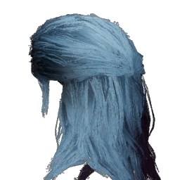 Cheveux bleu clair
