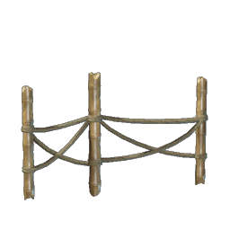 Bamboo Fence With Ropes II